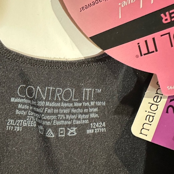 Maidenform Black Firm Control It All Over Firm Control Full Slip Size 2XL WYOB - Picture 8 of 13
